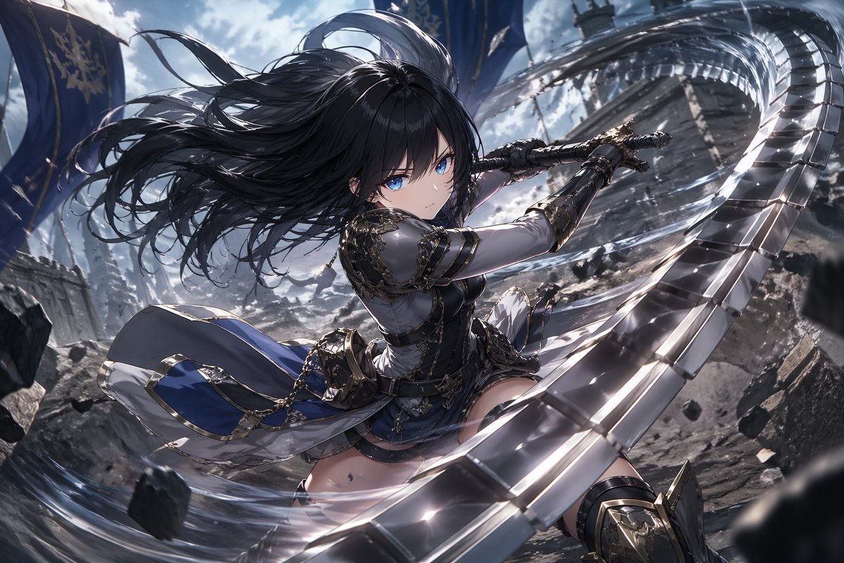 Anime Warrior With Whip Sword preview image 1
