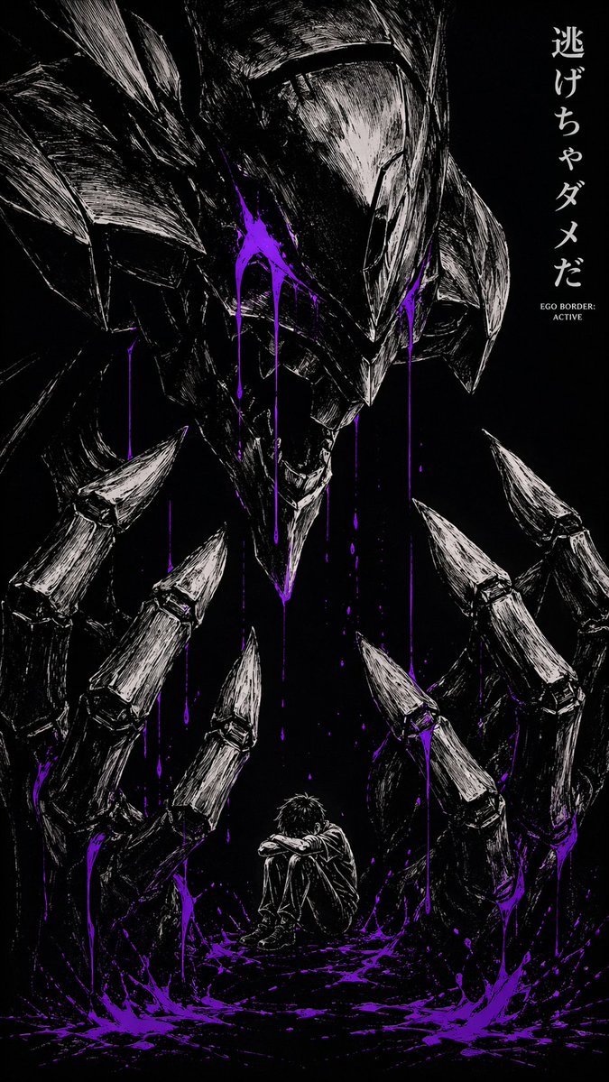 Dark Manga Monster Poster preview image 1