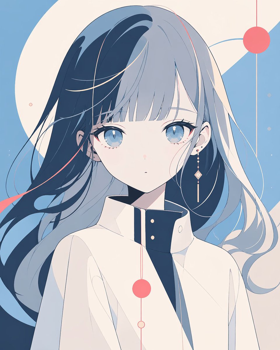 极简动漫肖像与审查的脸 preview image 1
