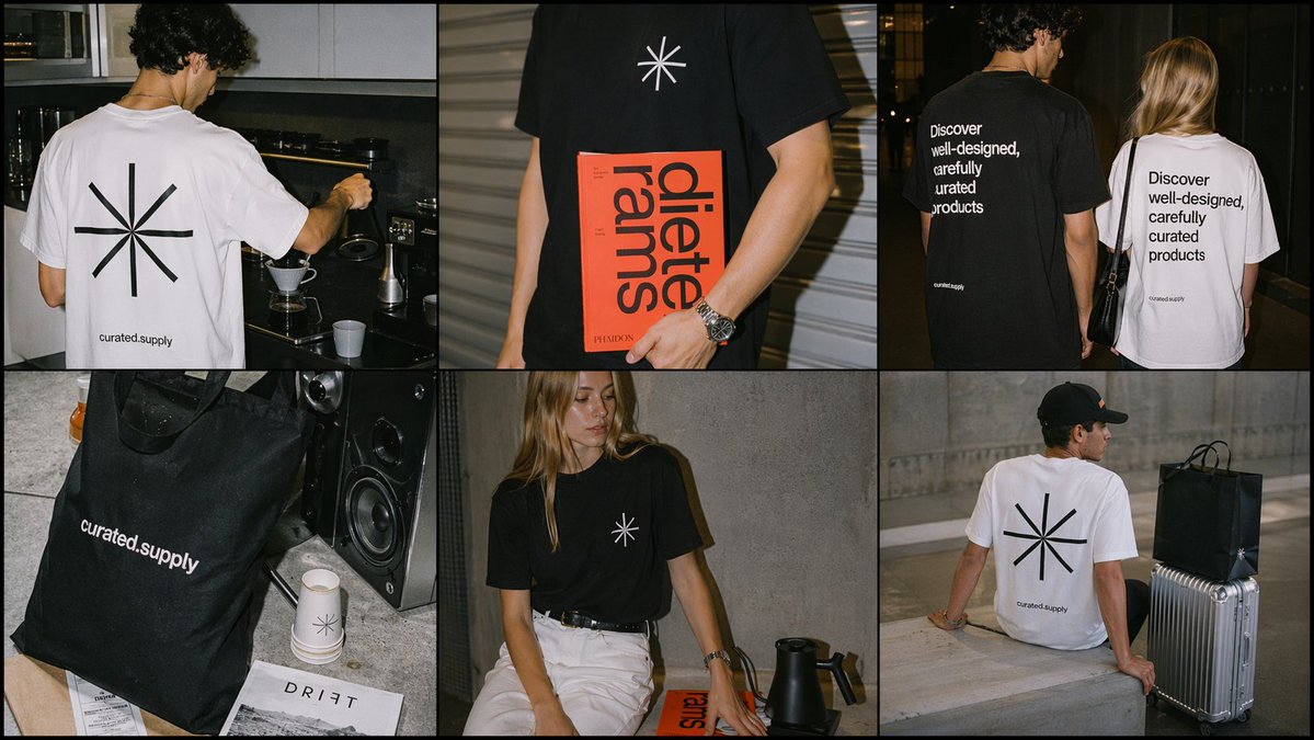 Minimal Streetwear Merch Campaign Grid preview image 1