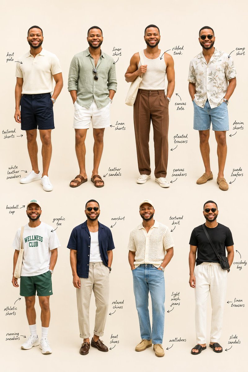 Summer Menswear Lookbook Grid preview image 1