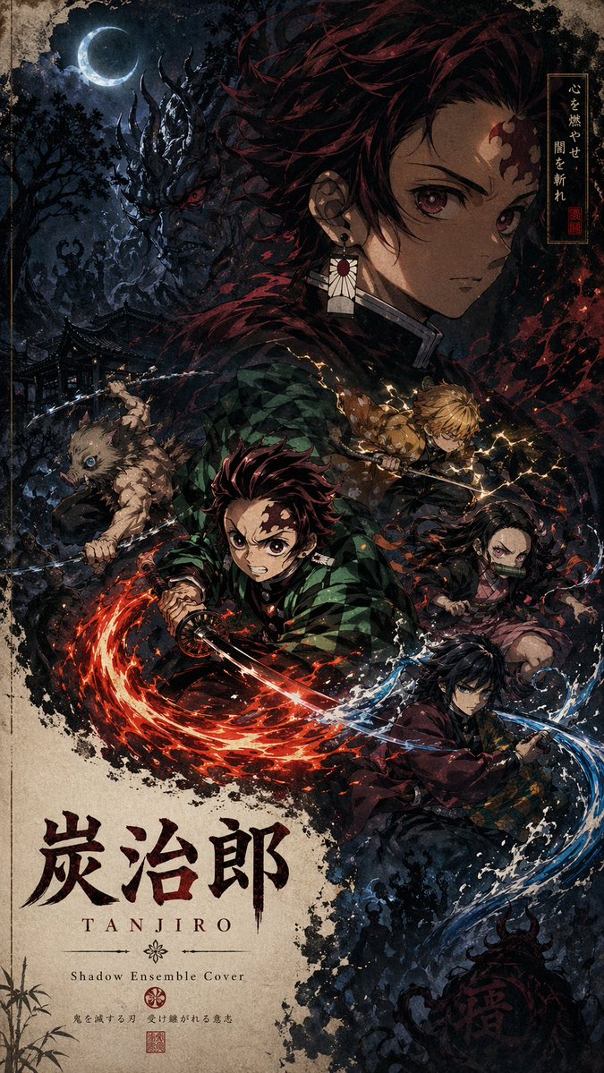 Shadow Ensemble Movie Poster Template preview image 1