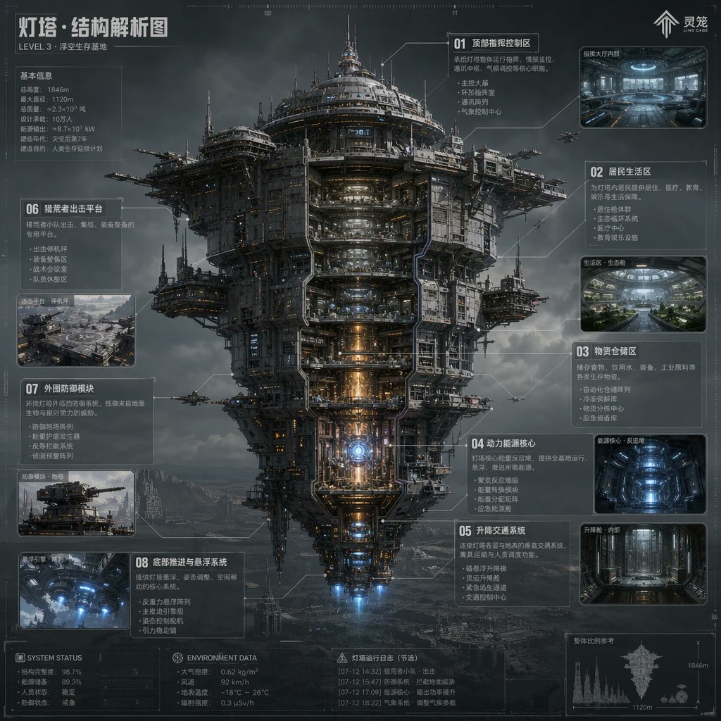 科幻灯塔结构图 preview image 1
