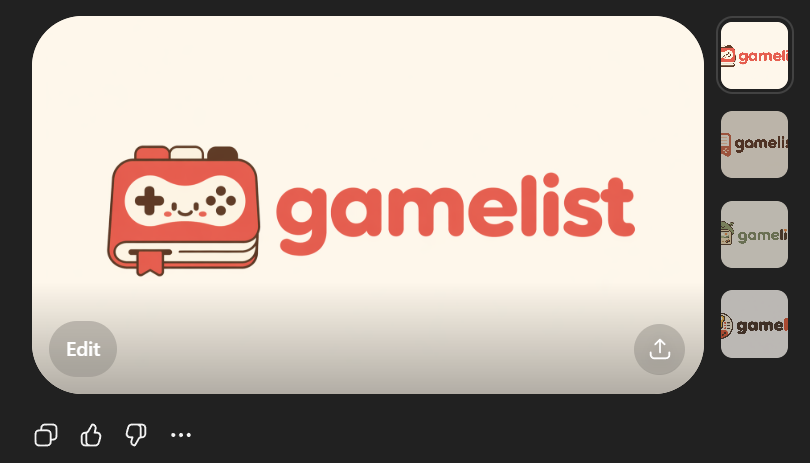 Cute Gamelist App Logo Mockup preview image 1