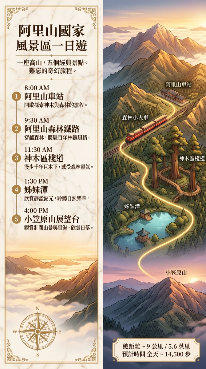 Alishan One-Day Travel Poster preview image 2