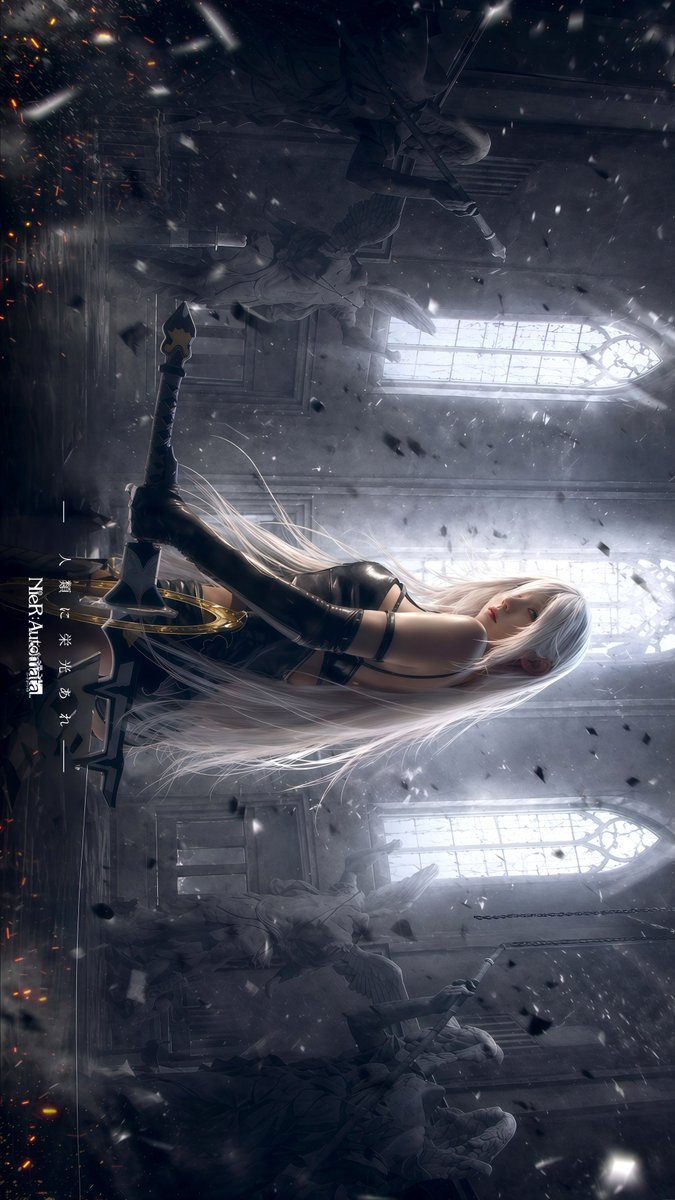 Gothic Android Warrior Cathedral Key Art preview image 1