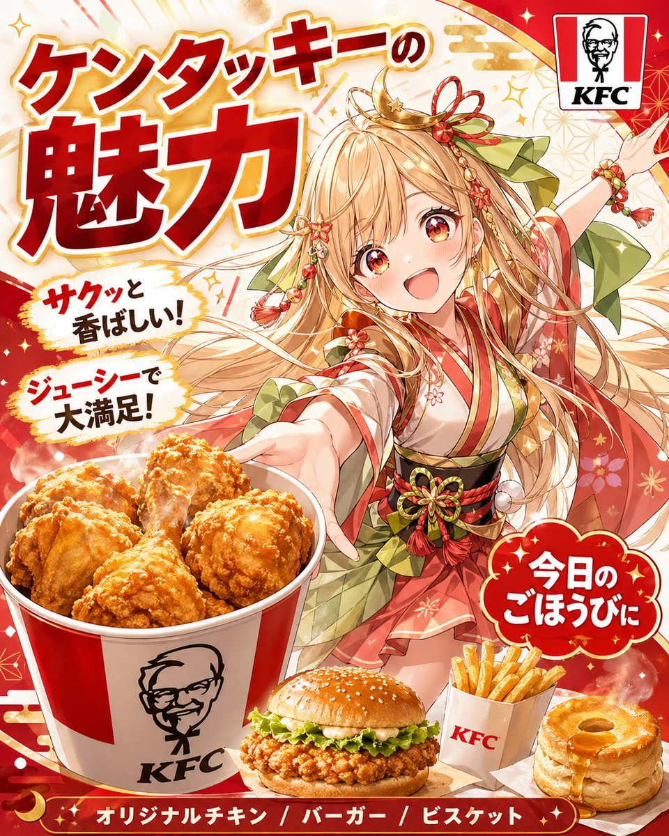 Anime KFC Princess Promo Poster preview image 1