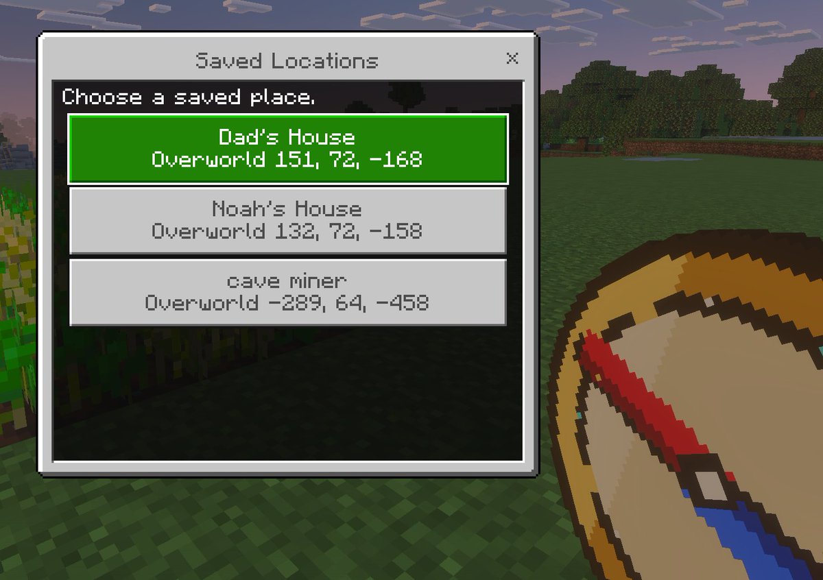 Minecraft 保存位置 UI 样机 preview image 1
