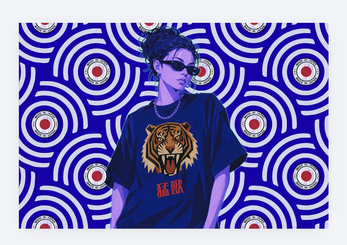 Grunge Tiger Streetwear Poster preview image 2