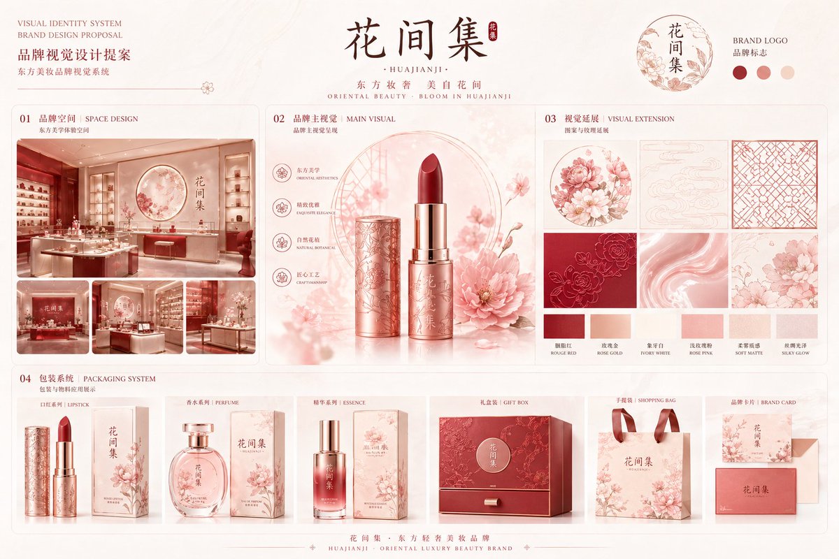 Dessert Brand Visual Identity Proposal Board preview image 3