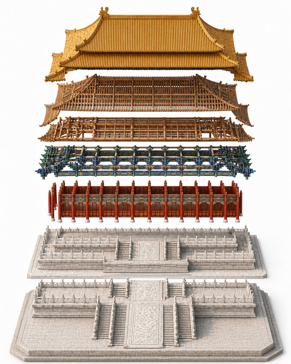 Exploded Imperial Palace Hall Diagram preview image 1