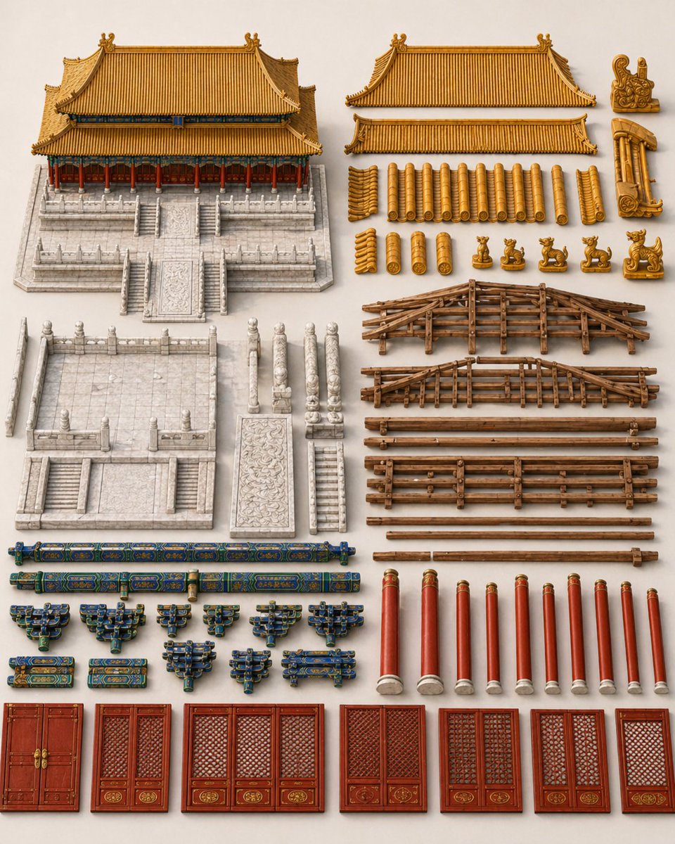 Chinese Palace Components Board preview image 1