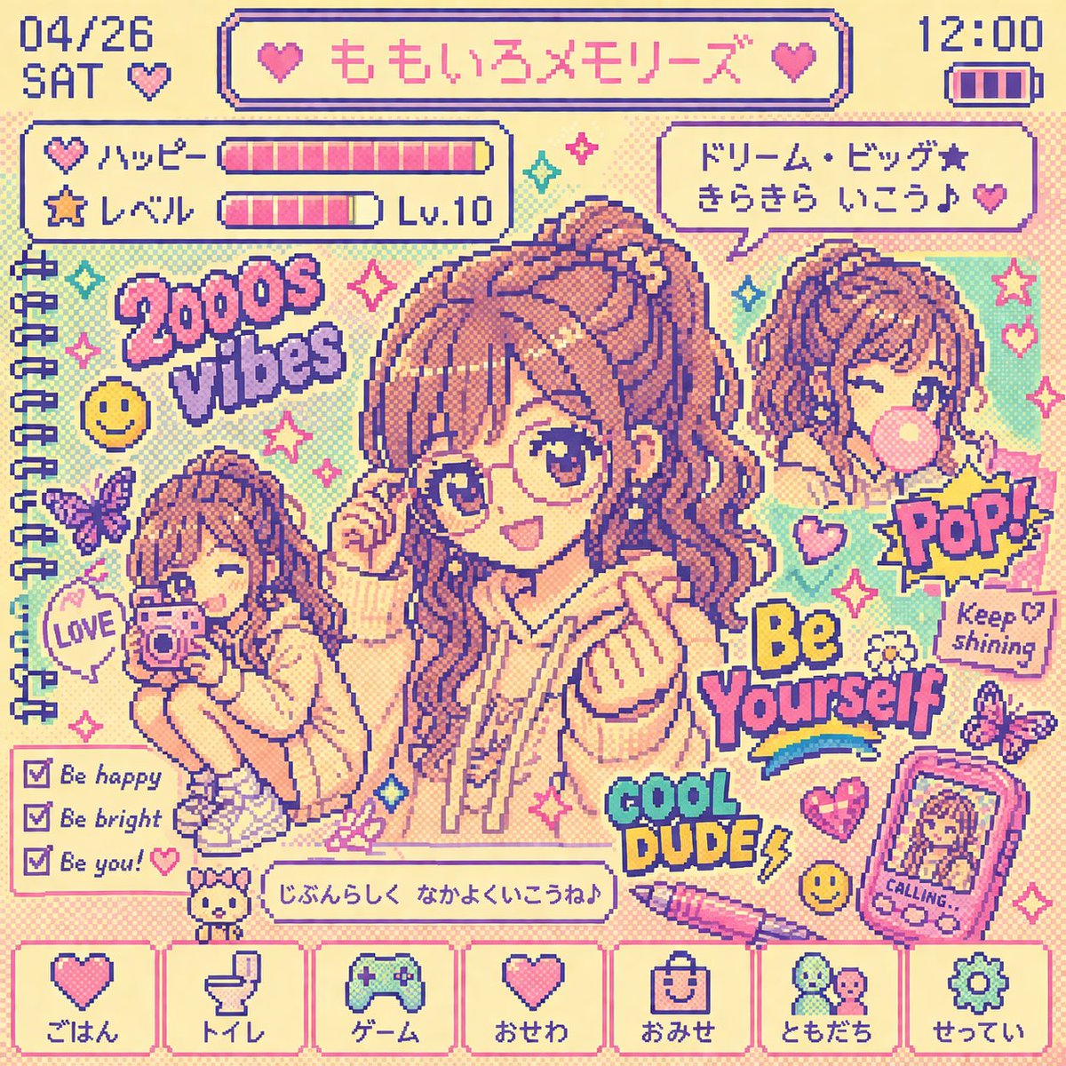 Y2K 电子宠物 LCD 滤镜 preview image 2