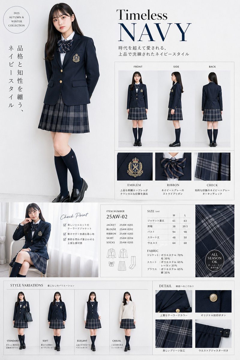 Luxury Navy School Uniform Catalog preview image 1