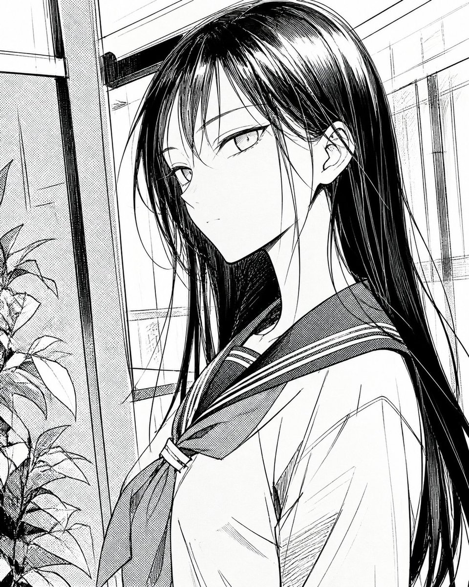 Censored Manga Schoolgirl Portrait preview image 2