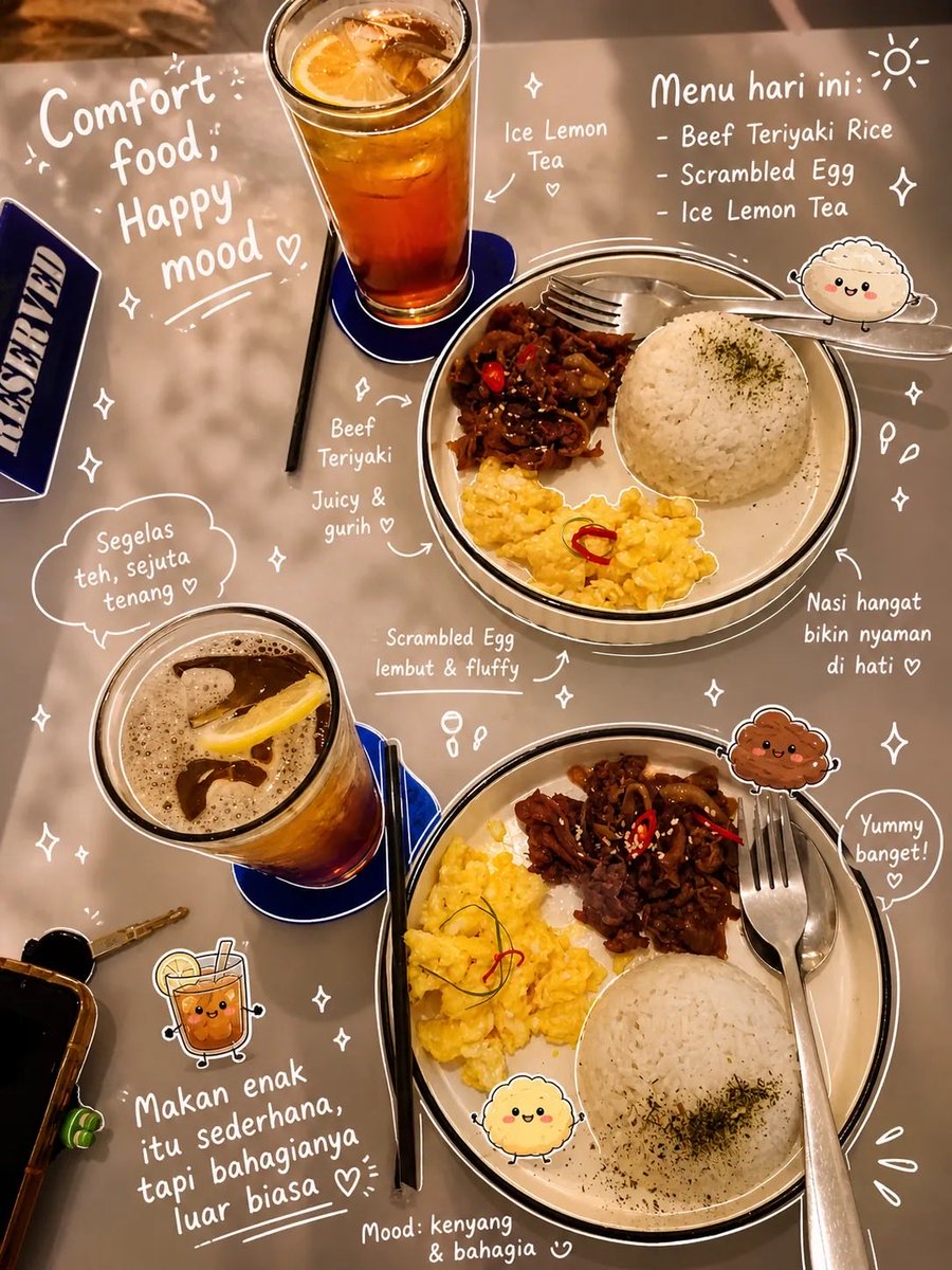 Aesthetic Food Photography with Doodles preview image 1