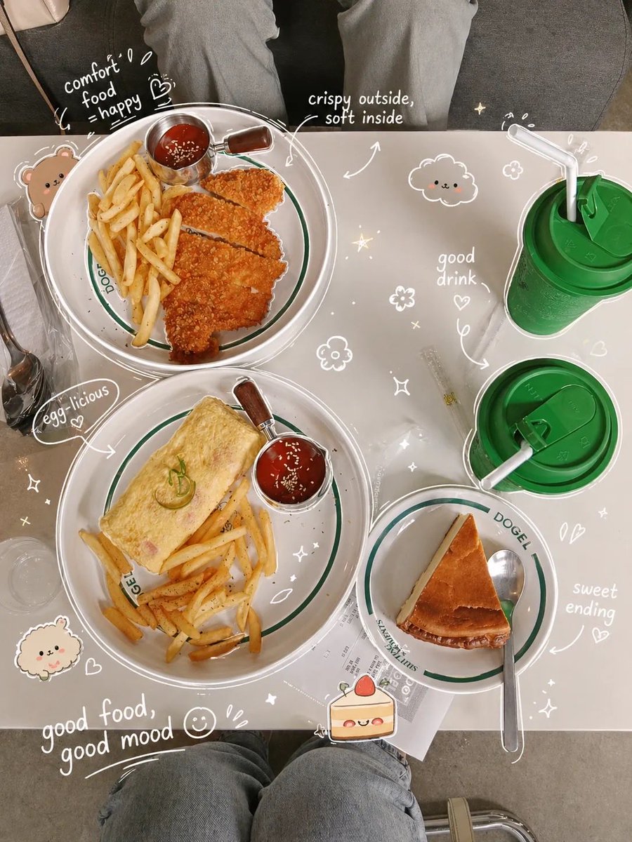 Aesthetic Food Photography with Doodles preview image 2