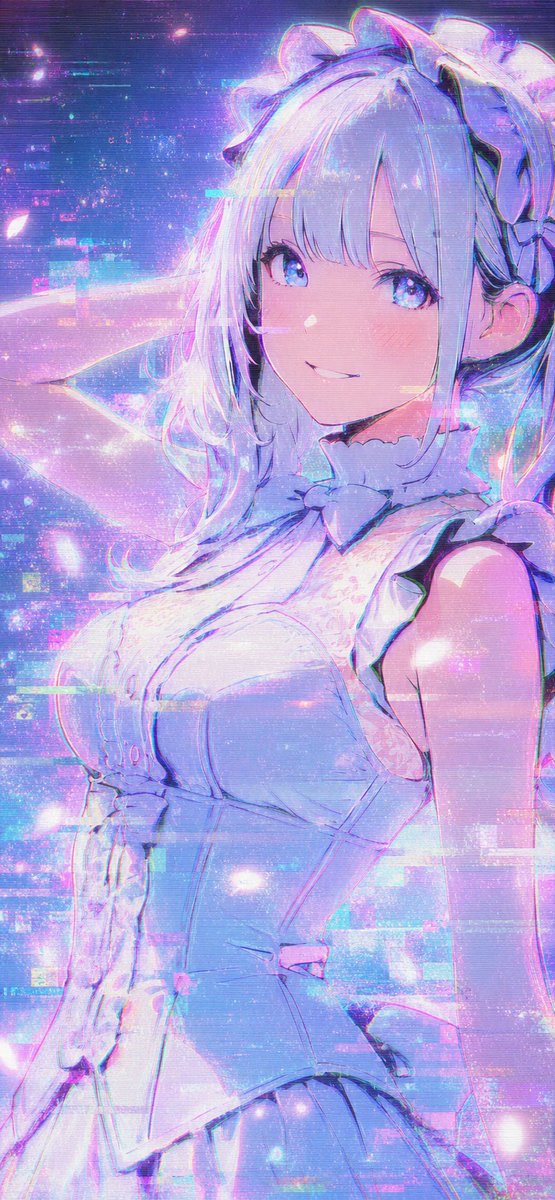 Ethereal Glitch Art Illustration preview image 2
