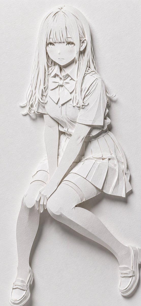 Realistic White Paper Craft Style Conversion preview image 4