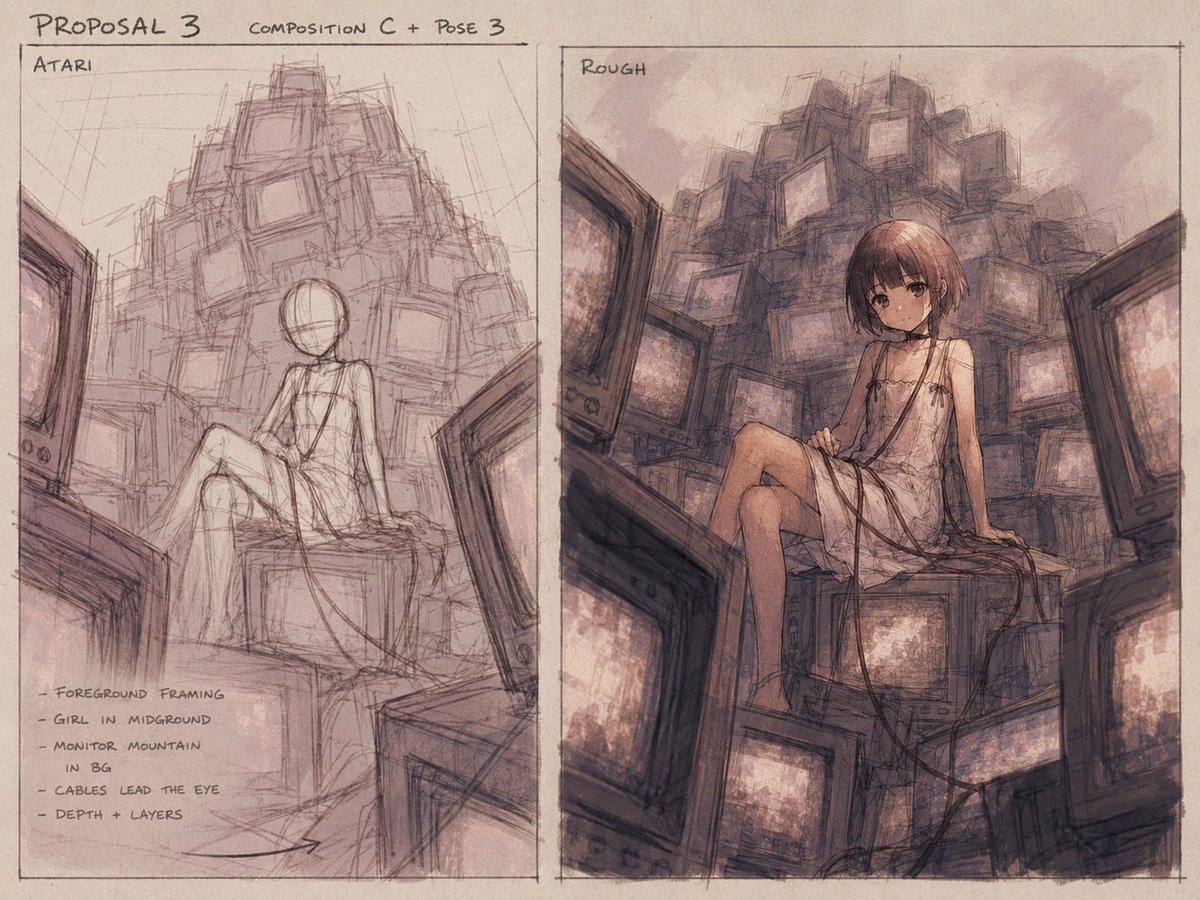 Three-Level Illustration Retake Comparison preview image 2