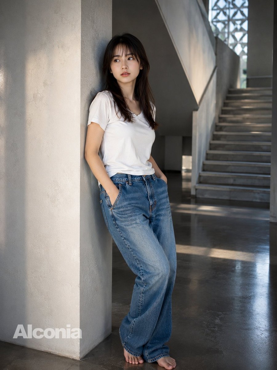 Modern Concrete Stairwell Portrait preview image 1