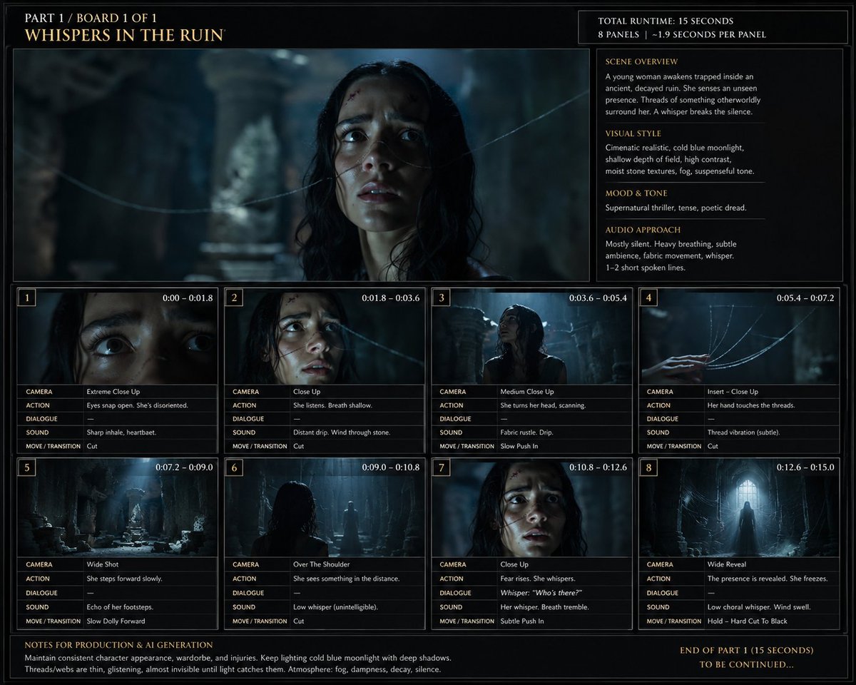 Whispers in the Ruin Storyboard preview image 1