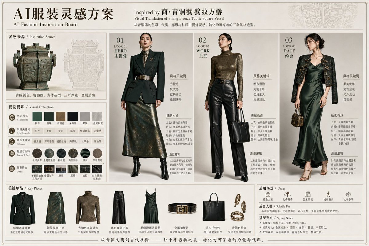 Bronze Vessel Fashion Inspiration Board preview image 1