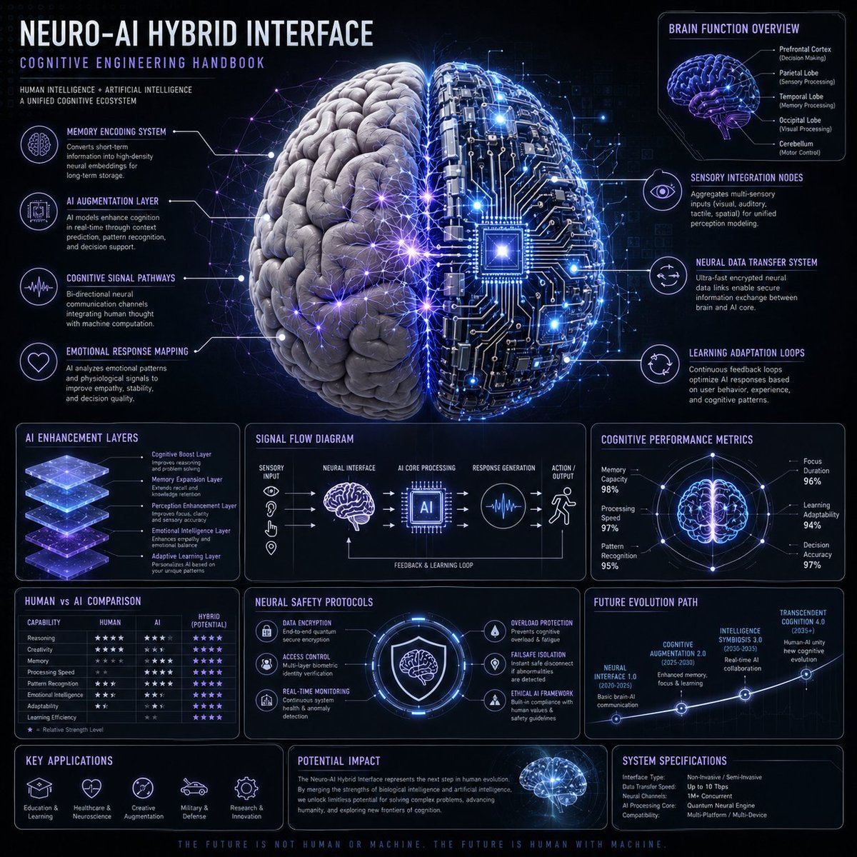 Neuro-AI Hybrid System Infographic preview image 1