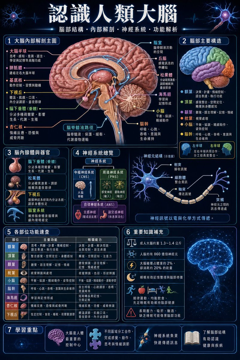 Traditional Chinese Human Brain Infographic preview image 1