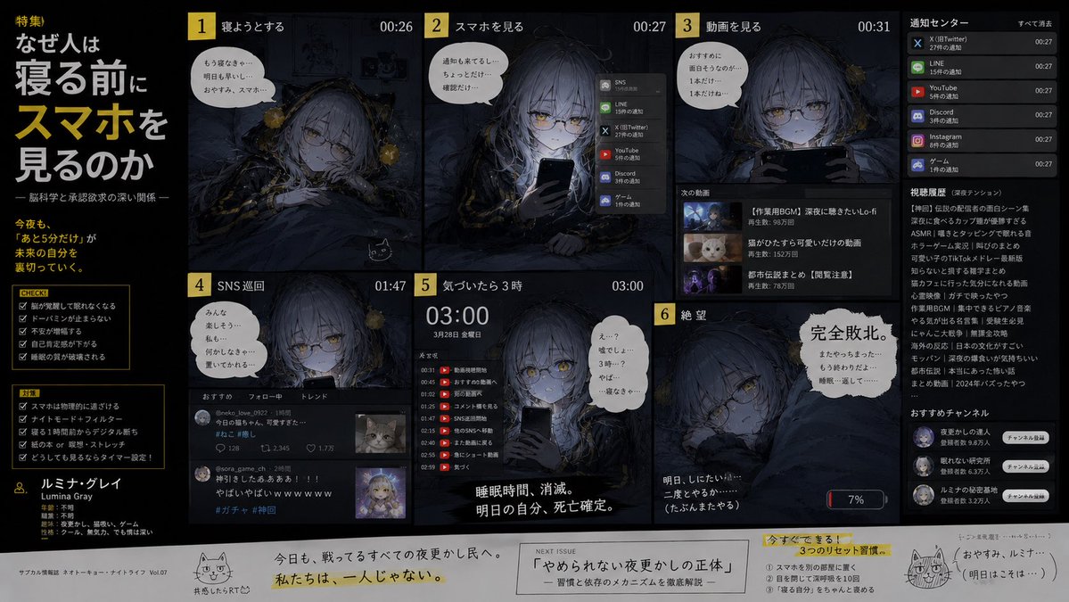 Bedtime Smartphone Anime Infographic preview image 1