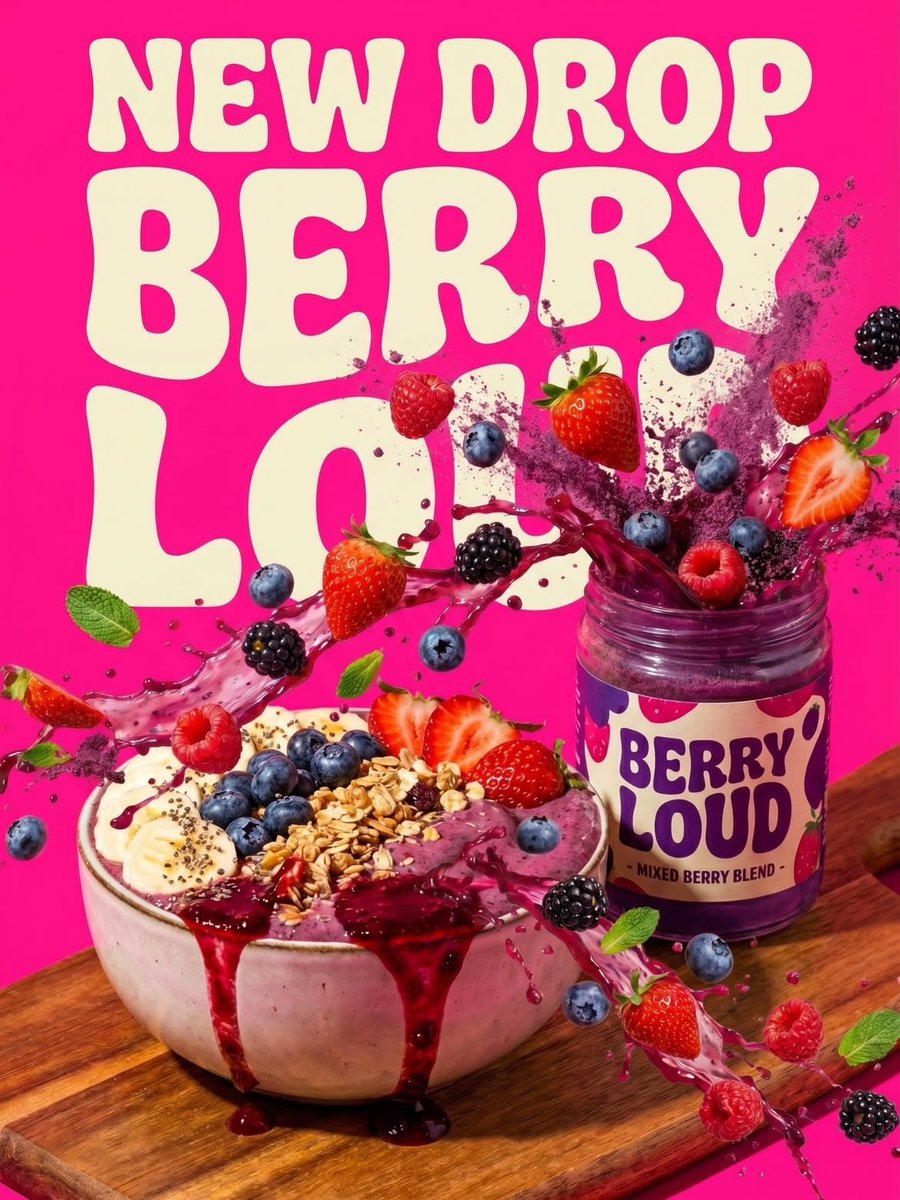 Berry Loud Food Advertisement preview image 2