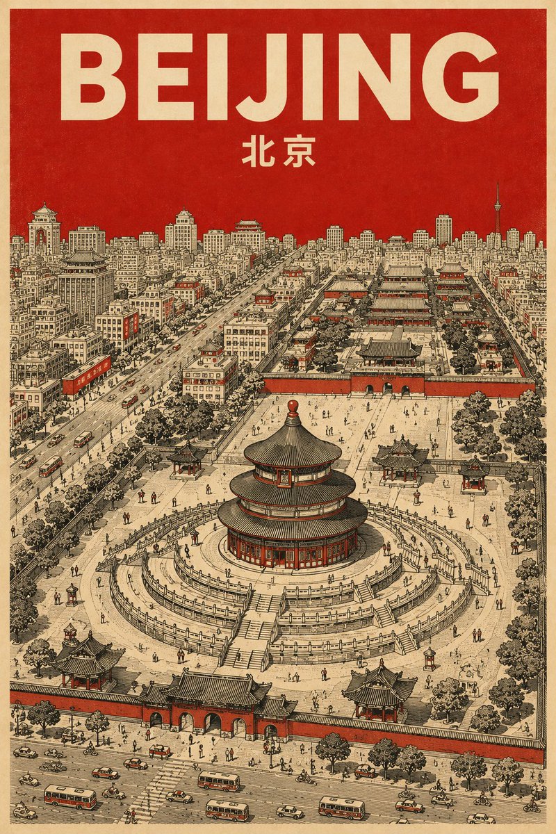 中世纪极简主义旅行海报 preview image 2