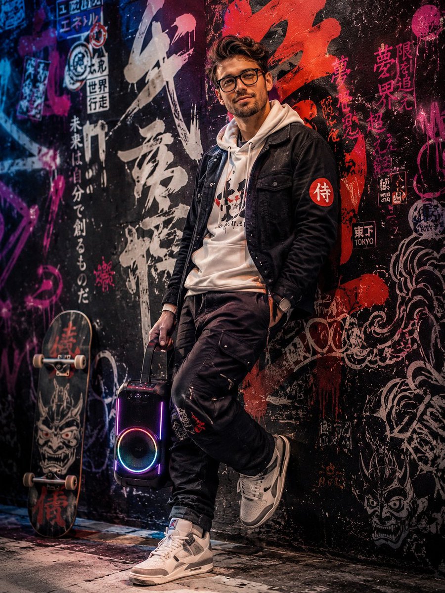 Japanese Graffiti Art Portrait preview image 1