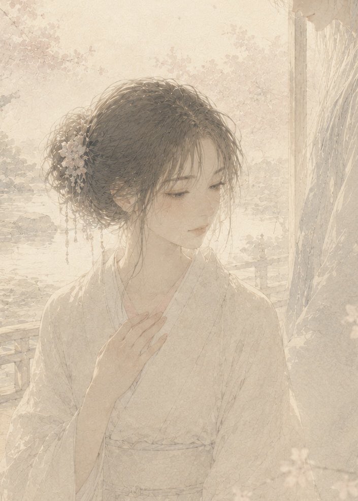 Soft Censored Bridal Kiss Illustration preview image 2