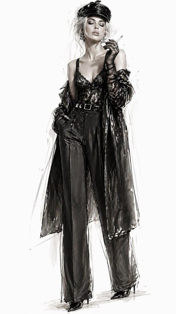 Minimalist Fashion Runway Illustration preview image 2