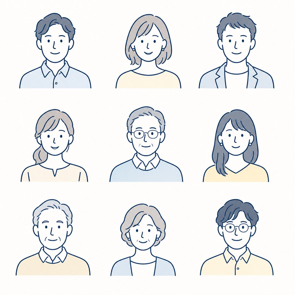 Minimalist Corporate Portrait Sprite Sheet preview image 1