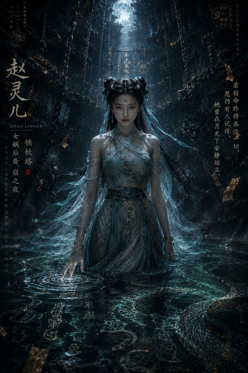 Dark Eastern Fantasy Zhao Ling'er Poster preview image 1