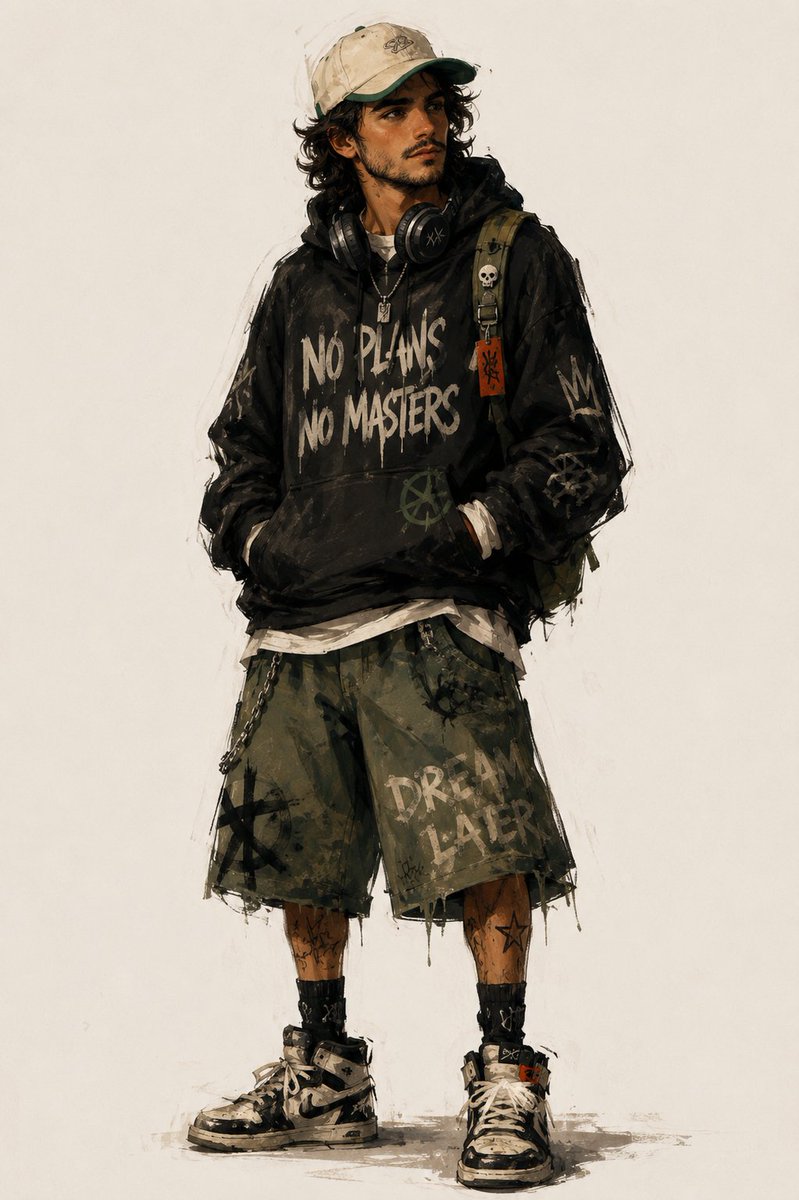 Urban Fashion Character Concept Art preview image 1