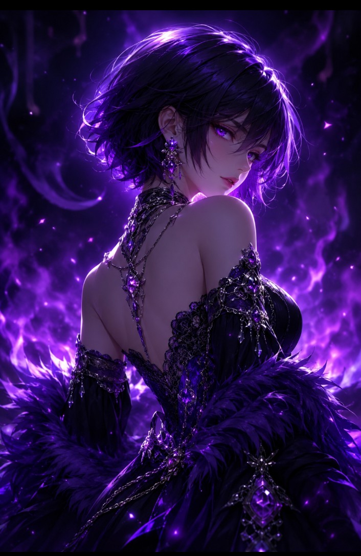 Dark Fantasy Anime Gothic Portrait preview image 3