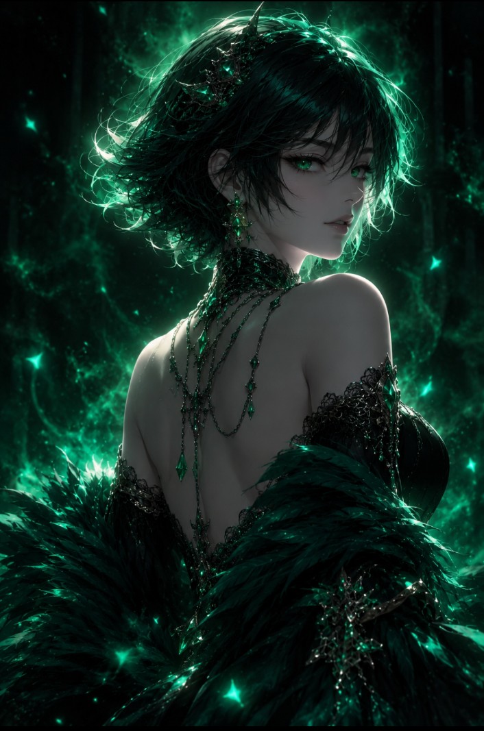 Dark Fantasy Anime Gothic Portrait preview image 4