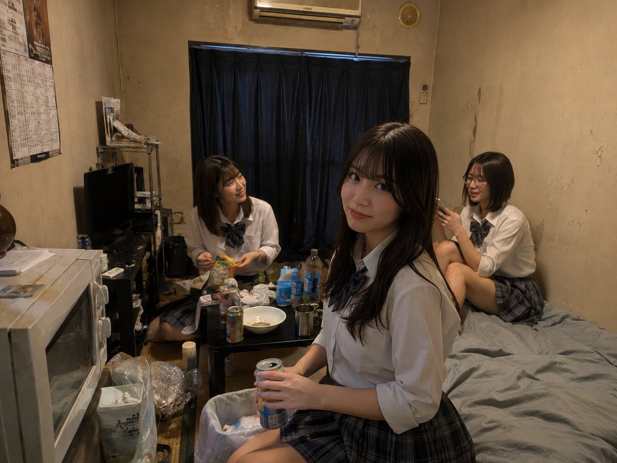 凌乱的房间学生聚会 preview image 1