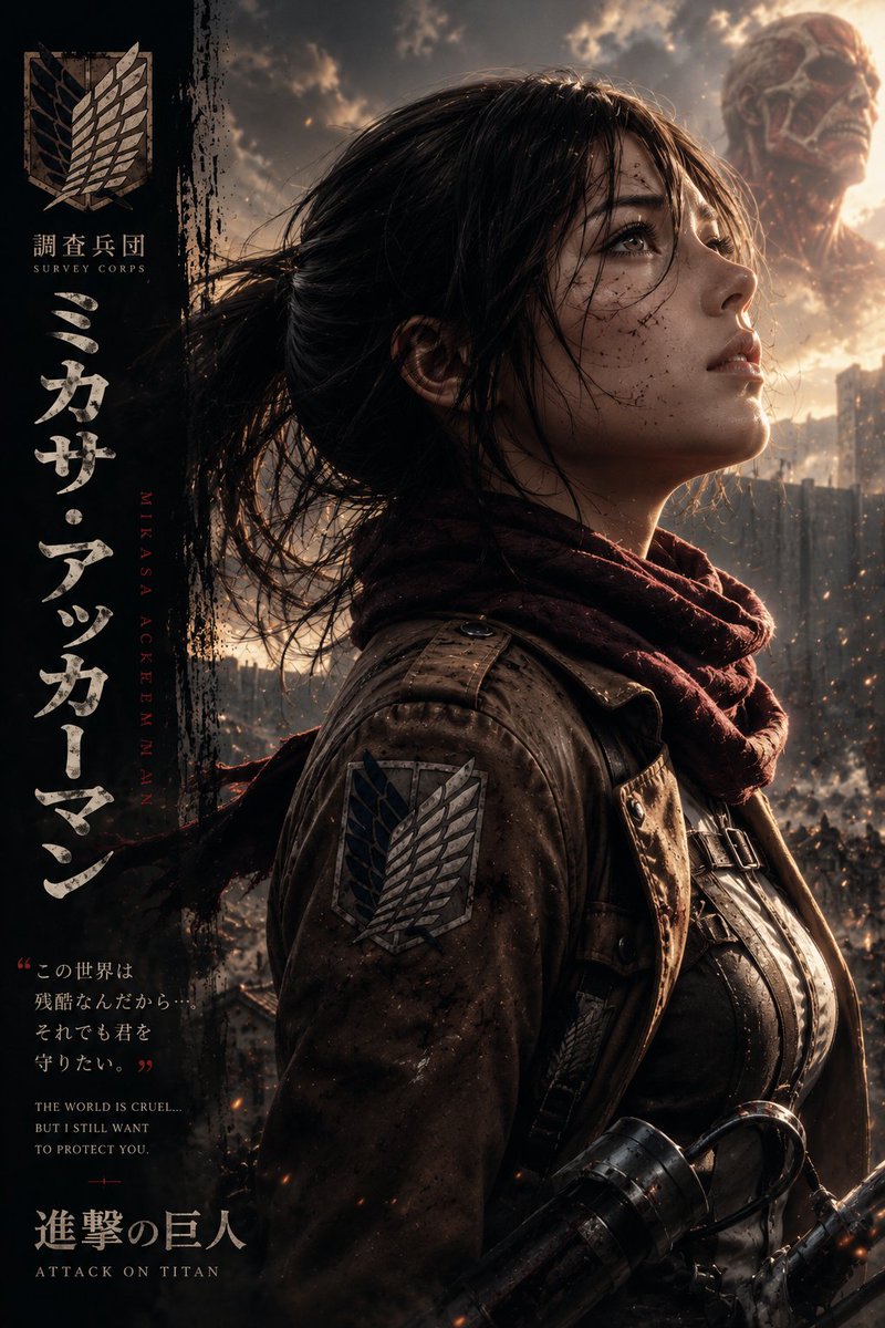 Dark Fantasy Anime Character Poster preview image 2