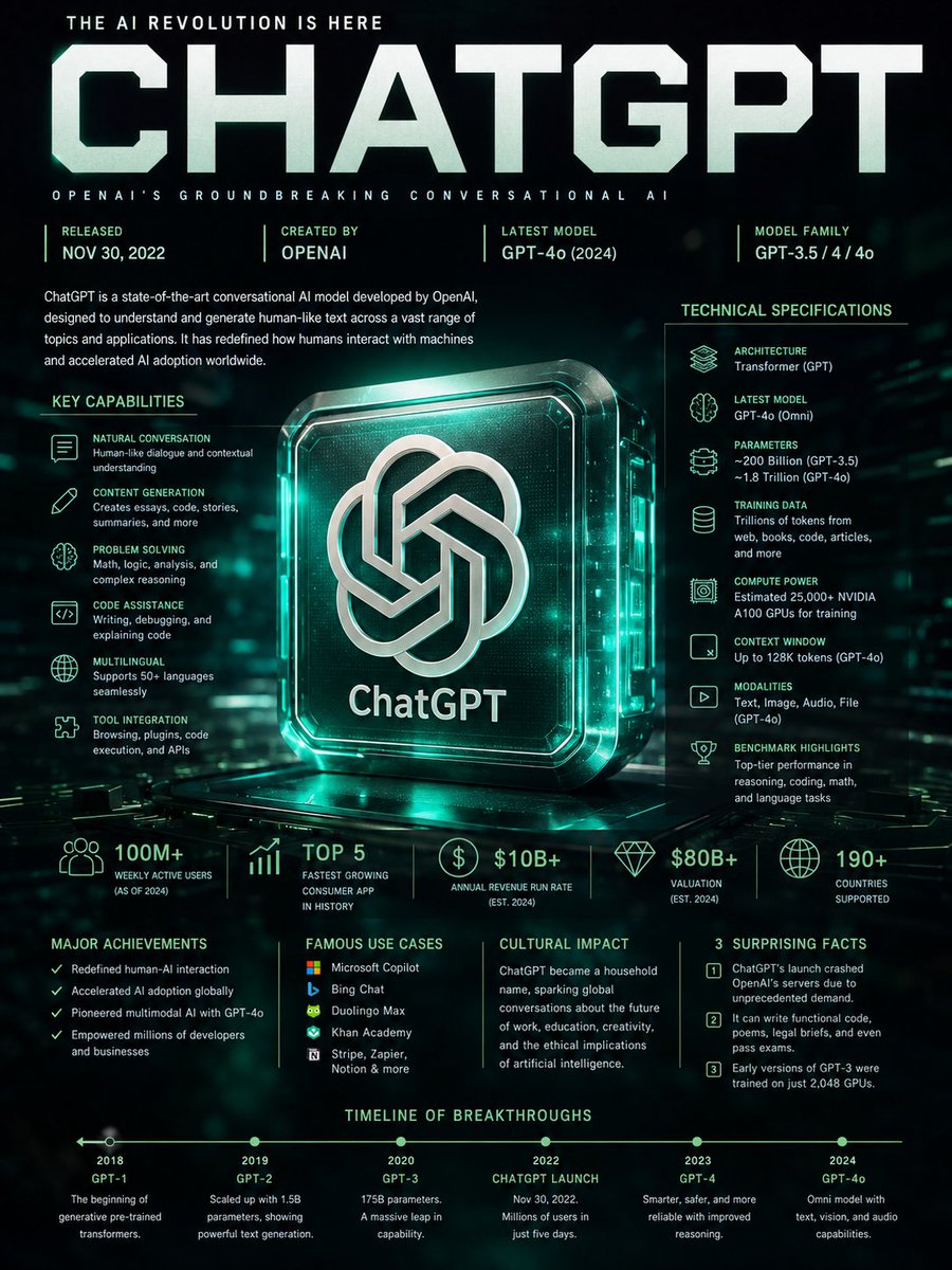 Grok AI Editorial Infographic Poster preview image 2