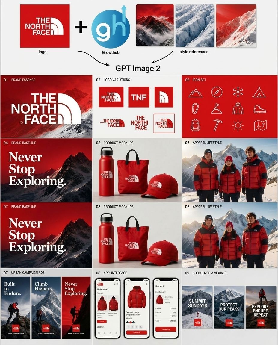 Outdoor Brand Kit Concept Board preview image 1