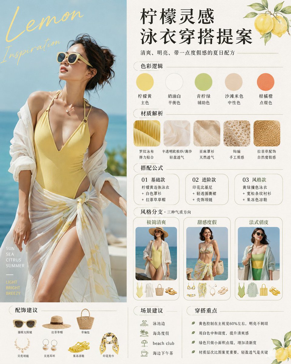 Lemon-Inspired Swimwear Fashion Proposal preview image 1