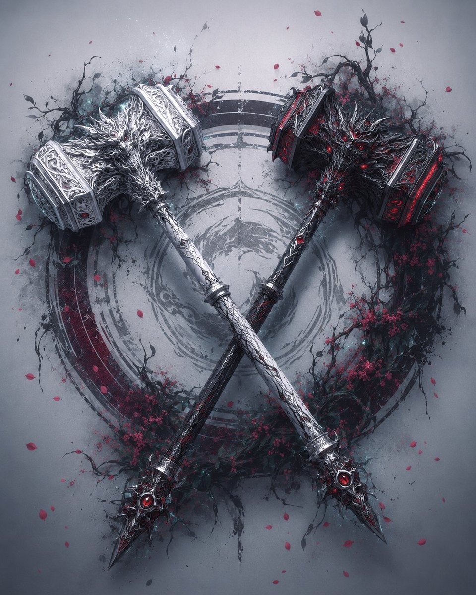 Crossed Dark Eastern Fantasy Halberds preview image 4