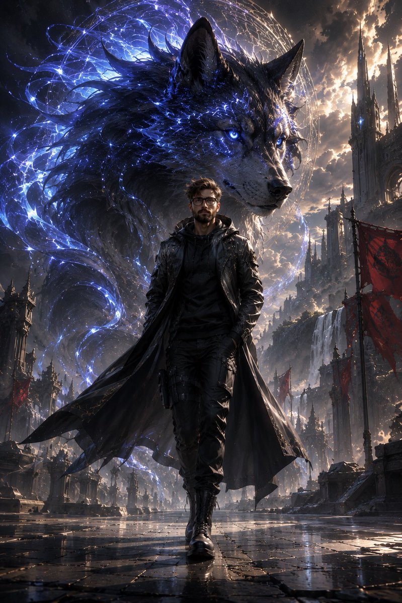 Epic Anime Worldview with Guardian Beast preview image 2
