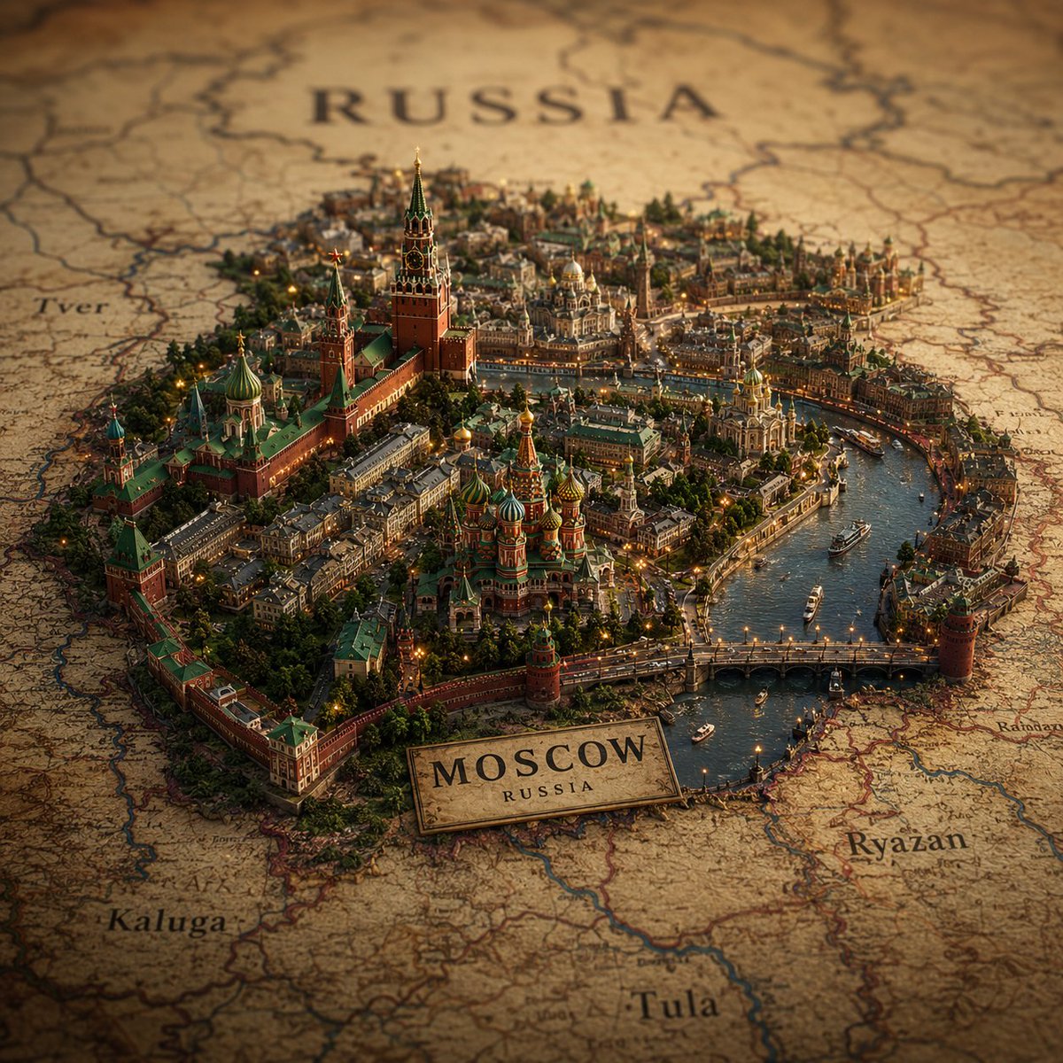 Cinematic Atlas Miniature World Diorama preview image 1