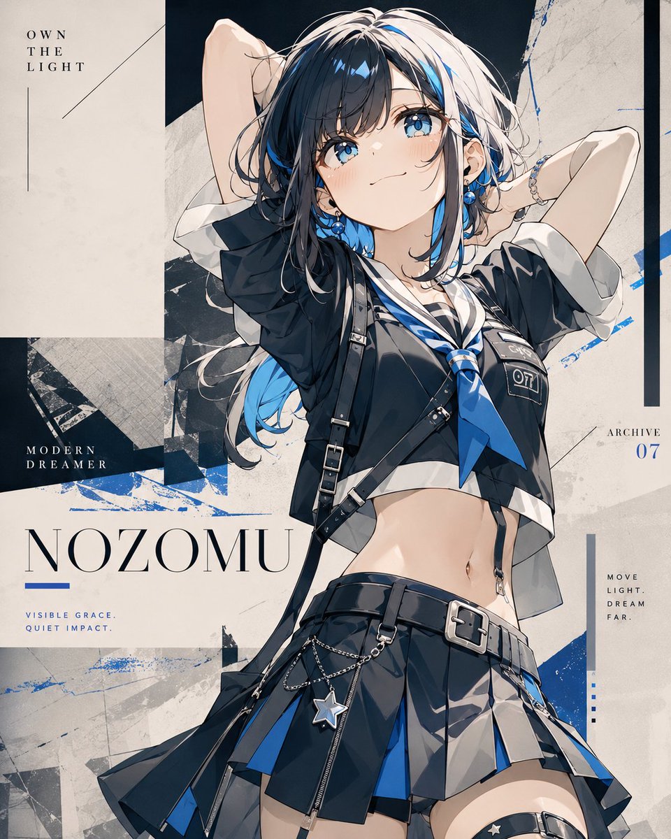 Anime Fashion Poster Nozomu preview image 1