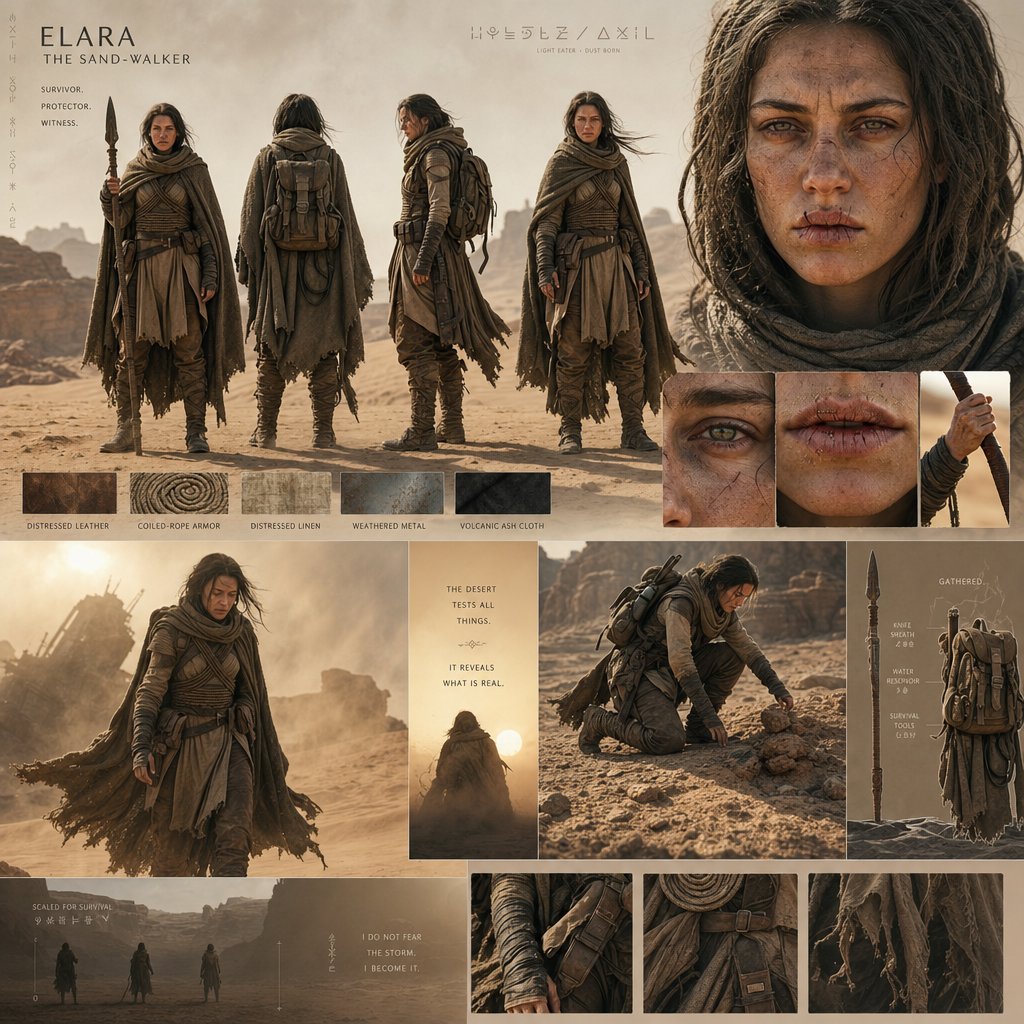 Desert World Cinematic Character Board preview image 1